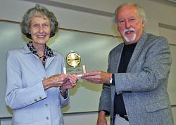 Diocesan Archivist Emeritus Bernice Maher Mooney receives second Dr. Everett L. Cooley Award