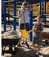 Kohl's staff helps Saint Olaf prepare playground
