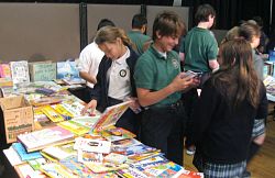 Our Lady of Lourdes students swap books