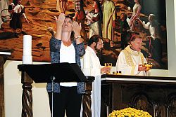 Gifts are celebrated during the Catholics Can Mass