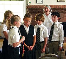 Madeleine Choir School classes hear history of the rosary
