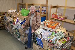 Food drive nets almost a ton of donations