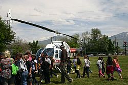 Retired Catholic teacher helps SLC's Roosevelt Elementary students win visit from Chopper 5