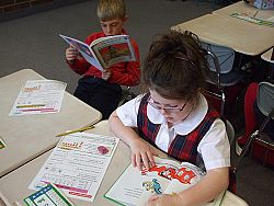 Blessed Sacrament students encouraged to stop and read