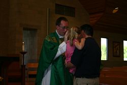 Father Joseph Delka celebrates his first Mass in his home parish