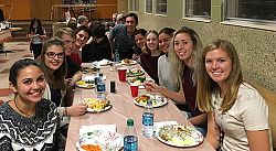 Newman Center Enjoys  Thanksgiving Dinner