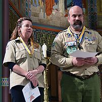 Religious emblems presented during Scout Saturday