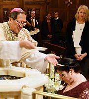 For newly baptized cathedral parishioner, year of conversion was filled with joys, sorrows