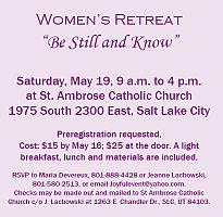 Retreat will encourage women to listen to God