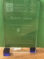 CCS employee recognized for 20 years of service to Utah's immigrant community