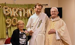 St. Mary parishioner honored for 90th birthday, more than 60 years as First Communion teacher