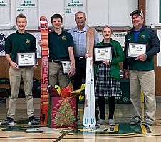 Students' stewardship leads to ski equipment