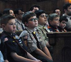 Scouts honored during religious emblem ceremony
