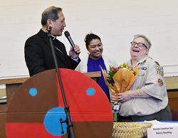 Bishop Solis honors Scouts at dinner