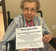 Centenarian celebrates birthday at St. George Parish