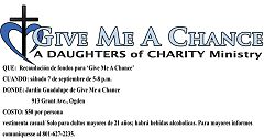 Recaudación de fondos para 'Give Me a Chance' a realizarse el 7 de septiembre