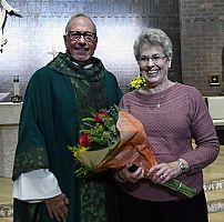 Madeleine Medal presented to two St. Vincent parishioners