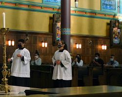 Young adults gather again at cathedral for prayer