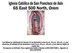 Celebraciones 2020 para la Virgen de Guadalupe
