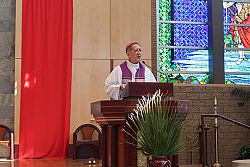 'Know, live and share our faith,' Bishop Solis tells the Elect during the Diocesan RCIA Lenten Retreat
