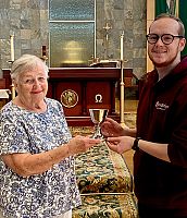 Father Dillon's chalice is gift from family of deceased Knight