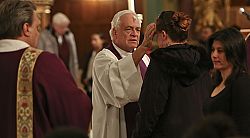Ash Wednesday at the Cathedral of the Madeleine