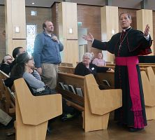 The Elect made a choice to leave behind blindness, Bishop Solis tells them at RCIA Retreat