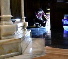 Floor restoration enhances cathedral's beauty