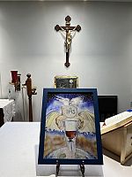 Original artwork encourages prayer as it travels to homes in Hurricane area