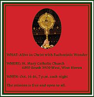 St. Mary Parish to host three-night Eucharistic mission