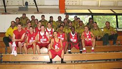 Judge Memorial Catholic High School basketball team wins first place and the hearts of firefighters