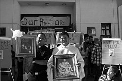 Saint George CCD students show their appreciation for their priests