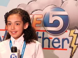 Students go on air at channel 5 Weather Lab