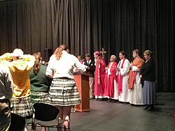 Bishop Wester celebrates Mass with St. Joseph High School
