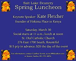 Kenyan orphanage to be focus of luncheon presentation