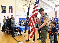 Bishop Solis honors Scouts at dinner