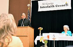 Bishop Solis speaks at prayer breakfast in St. George