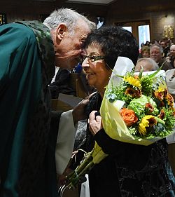 Madeleine Medal presented to two St. Vincent parishioners