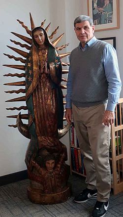 Our Lady of Guadalupe statue added to school's collection 