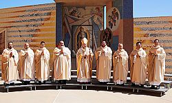 Eight L.A. priests ordained in 'historic' liturgy pushed outdoors by pandemic