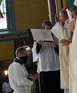 Seminarian Tristan Dillon ordained a deacon