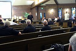 Diocesan priests hear presentation on racism