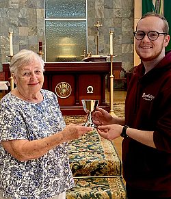 Father Dillon's chalice is gift from family of deceased Knight