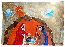 Nativity art, letters by children of Ukraine, Uvalde featured