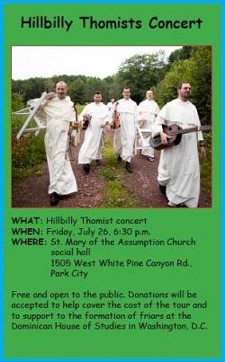 Hillbilly Thomists to make music to the Lord in Park City