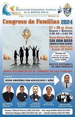 Invitan a Congreso  de la Renovación Carismática para las Familias